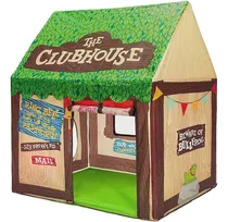Comprar Swehouse Clubhouse De Campaña Para Niños Para Niños Juguetes Escolares Para Juegos De Interiores Y Exteriores, Casa De Juegos Para Niños Con Puerta Enrollable Y Ventanas