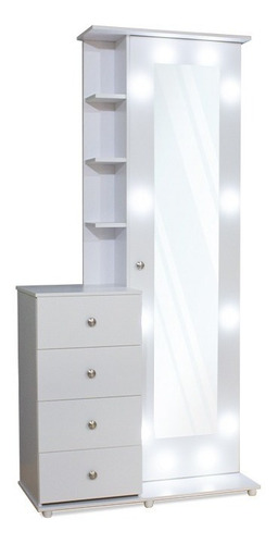 Imagen 6 de 10 de Espejo Hollywood Luces Tipo Camerino + Puff