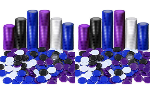 800 Fichas De Póquer De Plástico, Fichas De Juego, 4 Colores