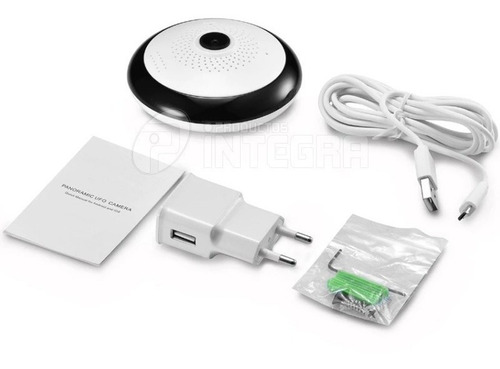 Imagen 10 de 10 de Camara Wifi P2p Ip Techo Ojo De Pez 4 Mic Parlante 360°