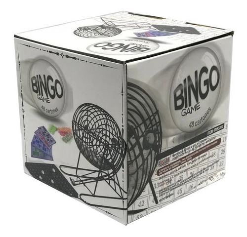 Juego Bingo Con Bolillero De Metal Tm1 Fd53310 Ttm