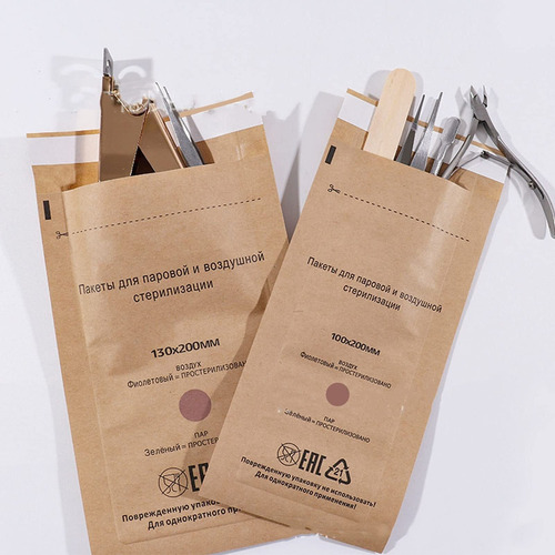 100 Bolsa De Esterilización De Papel, De Desechables