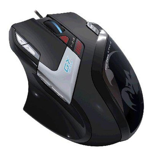 Mouse Gx Deathtaker Gamer 9 Botones 100-5700 Dpi Usb