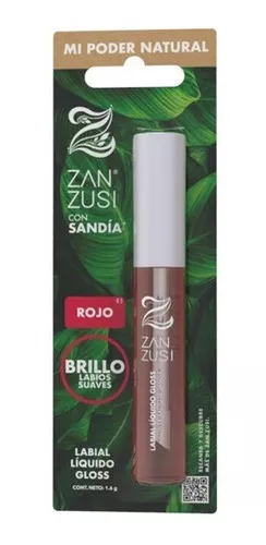  Labial Liquido Gloss Zan Zusi Con Sandia Color Rojo  .  Gr