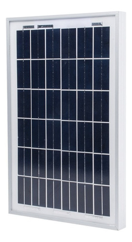Panel Solar Policristalino 10w Sistema De 12v Epcom Color Azul Voltaje De Circuito Abierto 221v Voltaje Máximo Del Sistema 179v