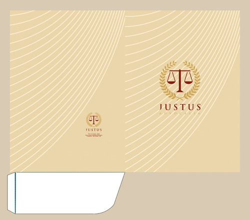 Pasta Contrato Personalizada Com Bolso - 100 Unidades