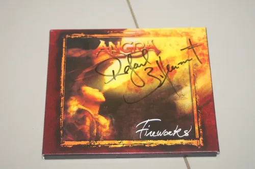 Angra - Fireworks Cd Imp Digi Autografado P/5 André Maiden
