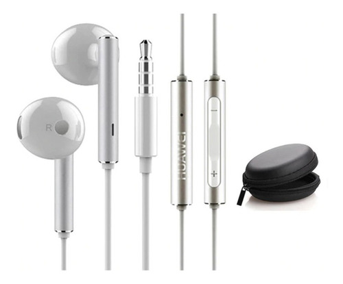 Audífonos Huawei Am116 Blanco Manos Libres Con Estuche