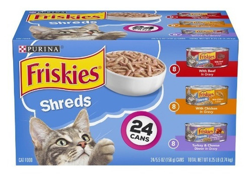 Alimento Húmedo Para Gatos Friskies Shreds
