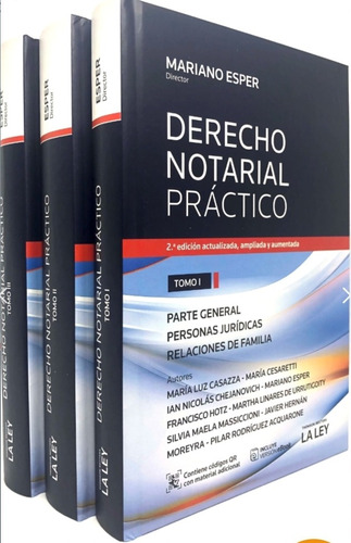 Derecho Notarial Práctico 3 Tomos Esper Última Edición