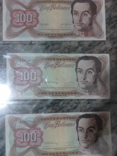Colección De Billetes Venezolanos Antiguos Varios