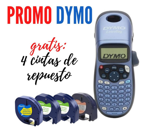 Rotuladora Dymo Letratag Lt100h Etiquetadora Dymopro