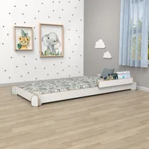 Comprar Cama Montessori Con Baranda Libros Ideal Para Lectores 1,90