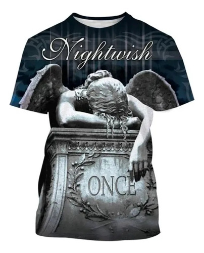 Camiseta De Manga Corta Con Estampado 3d De Nightwish