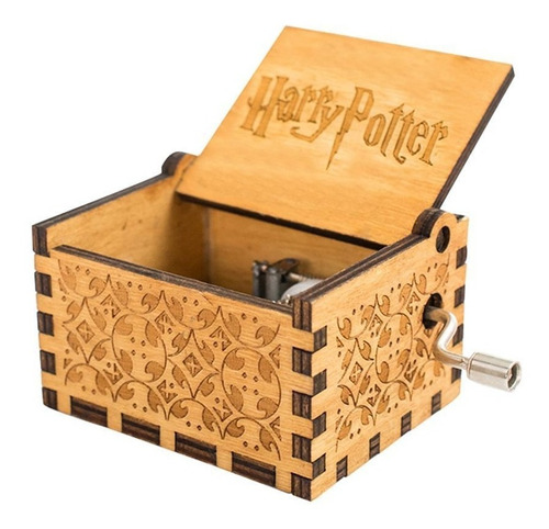 Caixa De Música Tema Harry Potter Manivela Sem Juros C001