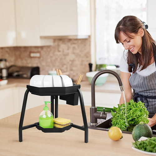 Escurridor Platos Fregadero Escurridor Trastes Plastico 2