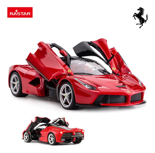 Rc Car Rastar Ferrari Laferrari Escala 1/14 Para Niños Rojo