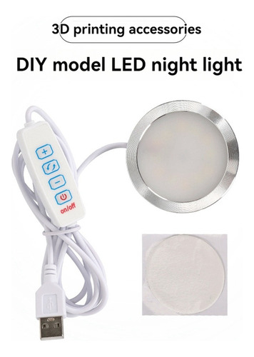 Modelo De Impresión 3d Con Luz Led, Foco Led, 5 V, Ultrafino