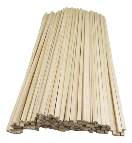 2 X 50 Piezas De Palos De Madera Sin Terminar, 300mmx3mmx3mm