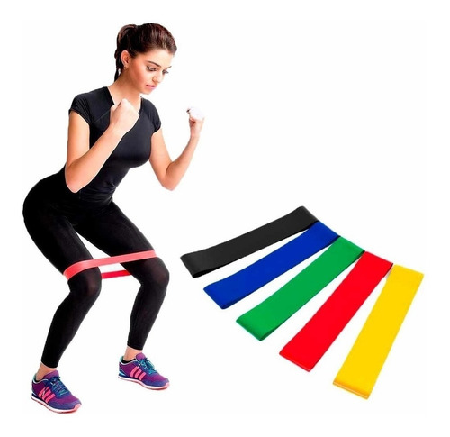 Bandas Elásticas Gym Resistencia 5 Unidades