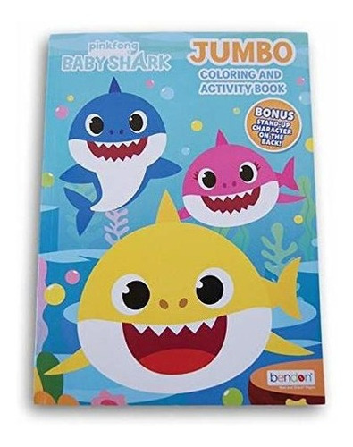 Libros Para Colorear Pinkfong Baby Shark Jumbo Book - 80 Pa