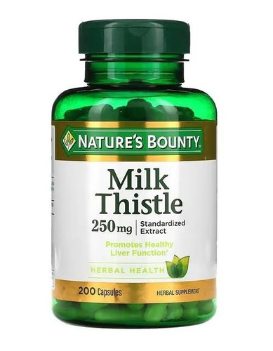 Natures Bounty | Milk Thistle I 250mg I 200 Capsulas I Usa