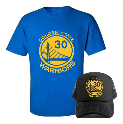 Combo Remera - Gorra - Golden State Warriors - Basquet -moda