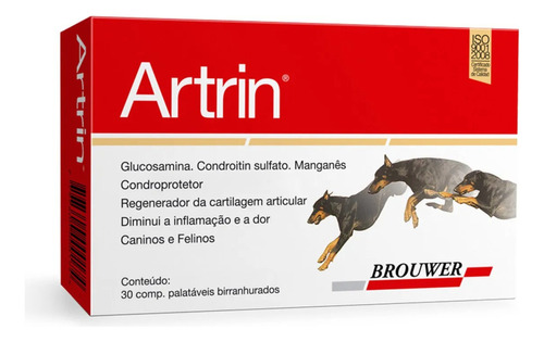 Condroprotetor Brouwer Artrin Anti inflamatório 30 Comp