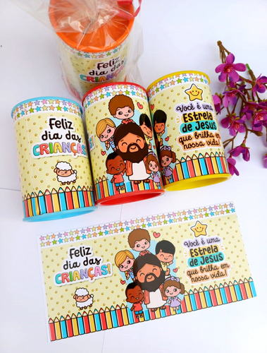 150 Lembrancinha Escolar/ Igreja Dia Das Crianças Cofrinhos