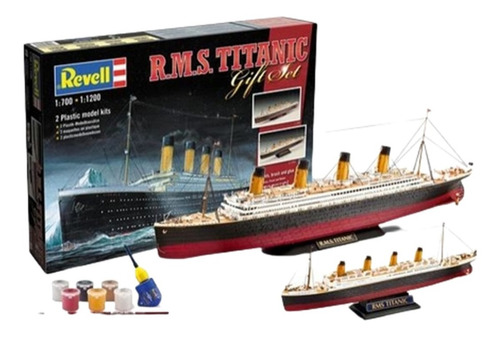 Kit Revell 2 Navios Rms Titanic 1/700 1/1200 Gift Set 05727