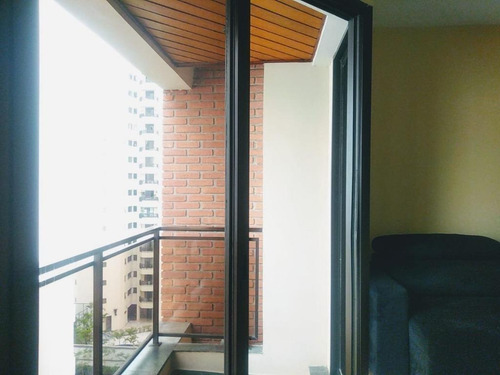 Imagem 3 de 8 de Flat Com 1 Dormitório À Venda, 42 M² Por R$ 450.000,00 - Moema - São Paulo/sp - Fl0096