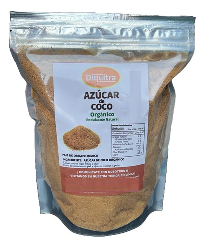 Azúcar De Coco Orgánica 100 % Natural 1 Kilogramo