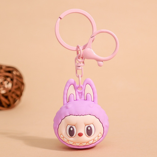 6 Piezas Labubu Keychains Colección Kawaii