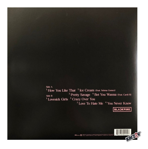 Blackpink The Album Lp Acetato Vinyl / Rosa