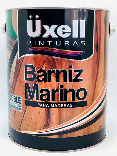 Barniz Marino Doble Filtro Uxell X 4 Lts Acabado Brillante Color Natural