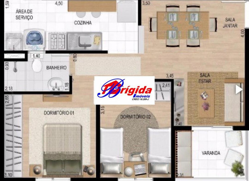 Imagem 3 de 15 de Apartamento No Terrazzo Vianna, Venda, Granja Viana,cotia!! - Ap36