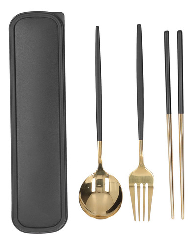 H, Juego Utensilios Viaje Acero Inoxidable, Cuchara Y