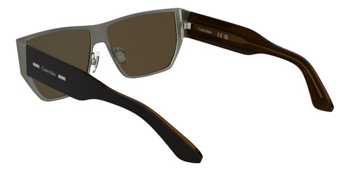 Lentes Sol Calvin Klein Unisex Ck25102s-5915-071 Color Matte Light Gunmetal