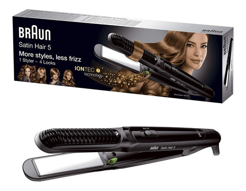 Imagen 3 de 7 de Planchita De Pelo Satin Hair Braun St 570 Tecnología Iónica