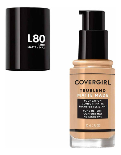 Base De Maquillaje Líquida Covergirl Trublend Matte L80 True Ivory 30ml