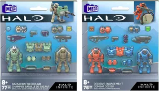 Halo Mega Construx 2set Batalla En El Bazar Y Duelo Decisivo