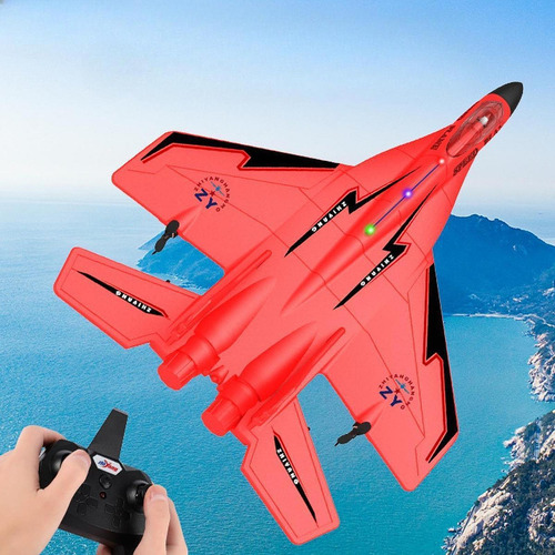 Rc Glider Plane Flying Toy Práctico Con Ligero Sólido Rojo