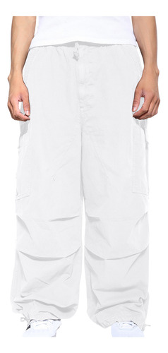 Pantalones K Cargo Para Hombre, Color Liso, Pierna Recta, Ex