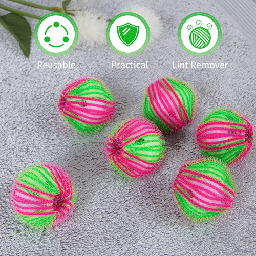 6 Bolas Recogedor De Pelo Reutilizables Para Lavar Hine