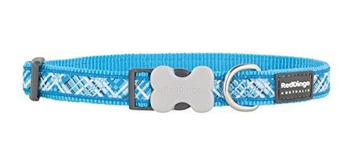 Red Dingo Dc-fn-tq-20 Collar De Perro Flanno, Medium-large, 