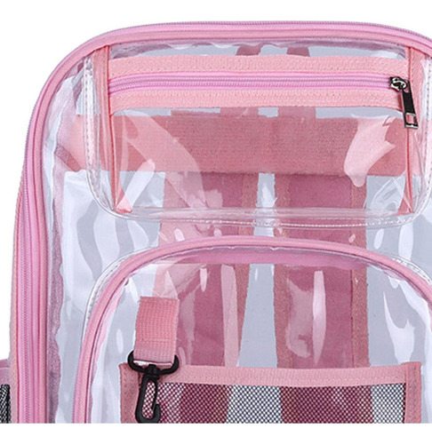 L Mochila Transparente Correa Reforzada De Pvc Resistente Al