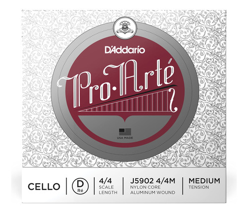 D'addario Pro-arte - Cuerda De Violonchelo Individual D, Esc