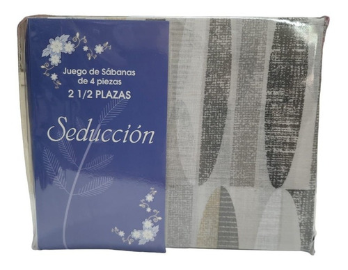 Juego Sabanas Danubio Seduccion 1 1/2 Plazas 128 H Est. Surt