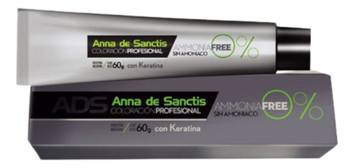 Tintura Anna De Sanctis Coloración Sin Amoniaco X 60gr