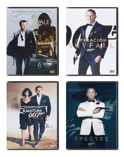 007 James Bond Daniel Craig Paquete 4 Peliculas Dvd